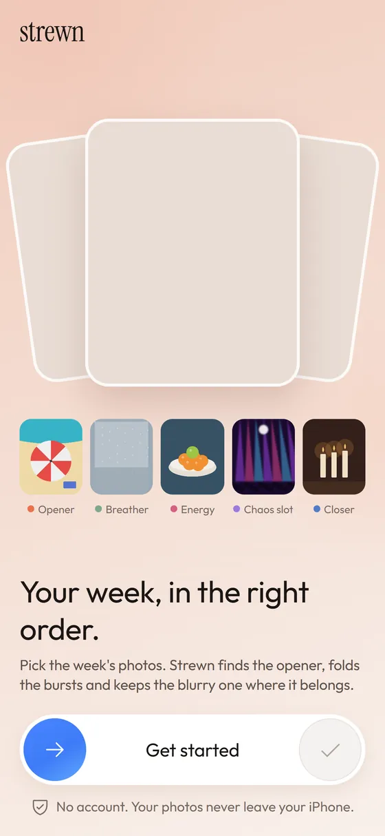 Make a photo dump in the right order, from your iPhone
